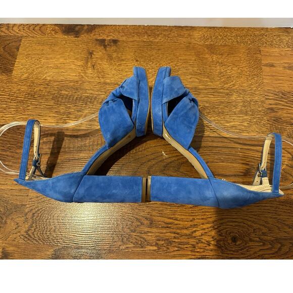 Vince Camuto Corlesta Suede Platform Sandals – Blue | Women’s Size 6 Bold Style - Picture 6 of 10
